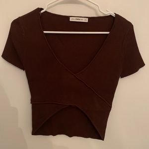 Zara ribbed crop top